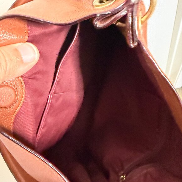 COACH Tabby Hobo Saddle Pebbled Leather Brown Crossbody Bag - Picture 8 of 8